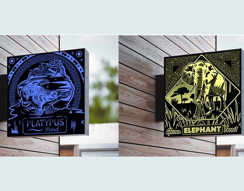 Zoo Signage (1 Color)